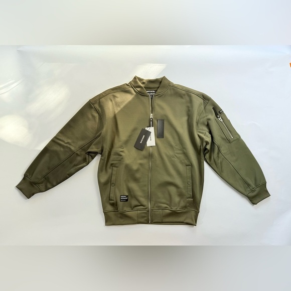 Groove Rhyme Other - NWT Groove Rhyme| Fleece Bomber Jacket Unisex Style | Khaki | Size L
